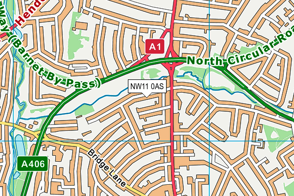 NW11 0AS map - OS VectorMap District (Ordnance Survey) NW11 0AS map - OS VectorMap District (Ordnance Survey)