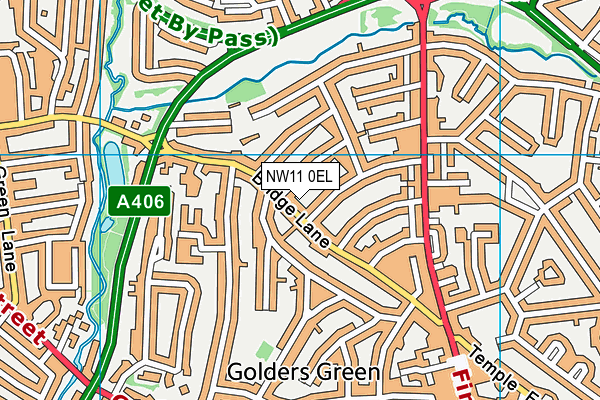 NW11 0EL map - OS VectorMap District (Ordnance Survey) NW11 0EL map - OS VectorMap District (Ordnance Survey)