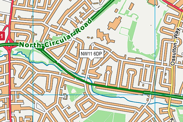 NW11 6DP map - OS VectorMap District (Ordnance Survey) NW11 6DP map - OS VectorMap District (Ordnance Survey)