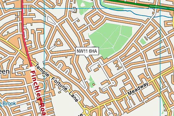 NW11 6HA map - OS VectorMap District (Ordnance Survey) NW11 6HA map - OS VectorMap District (Ordnance Survey)