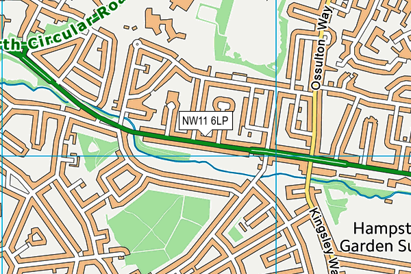 NW11 6LP map - OS VectorMap District (Ordnance Survey) NW11 6LP map - OS VectorMap District (Ordnance Survey)