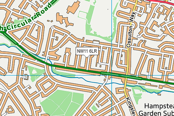 NW11 6LR map - OS VectorMap District (Ordnance Survey) NW11 6LR map - OS VectorMap District (Ordnance Survey)