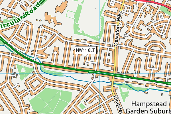 NW11 6LT map - OS VectorMap District (Ordnance Survey) NW11 6LT map - OS VectorMap District (Ordnance Survey)