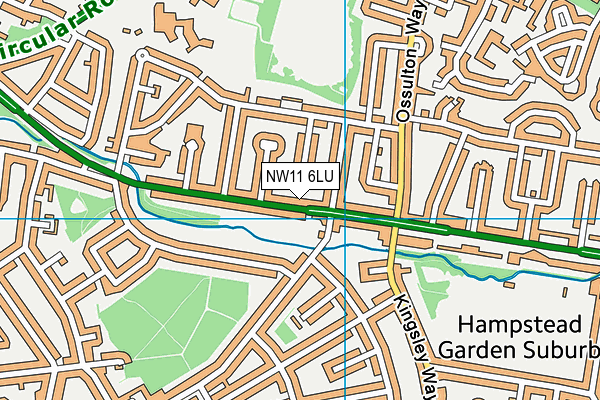 NW11 6LU map - OS VectorMap District (Ordnance Survey) NW11 6LU map - OS VectorMap District (Ordnance Survey)