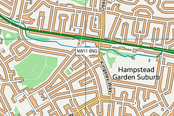 NW11 6NG map - OS VectorMap District (Ordnance Survey) NW11 6NG map - OS VectorMap District (Ordnance Survey)