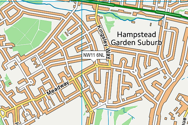 NW11 6NL map - OS VectorMap District (Ordnance Survey) NW11 6NL map - OS VectorMap District (Ordnance Survey)