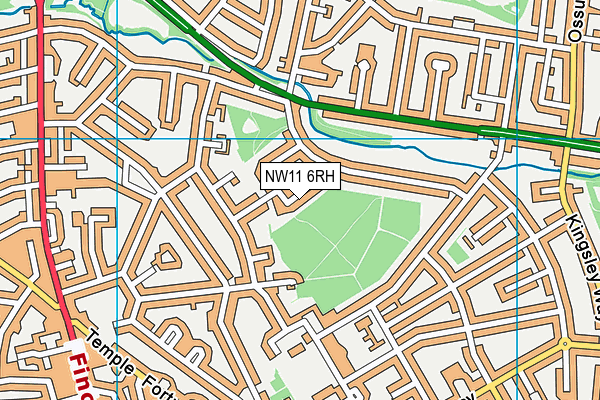 NW11 6RH map - OS VectorMap District (Ordnance Survey) NW11 6RH map - OS VectorMap District (Ordnance Survey)