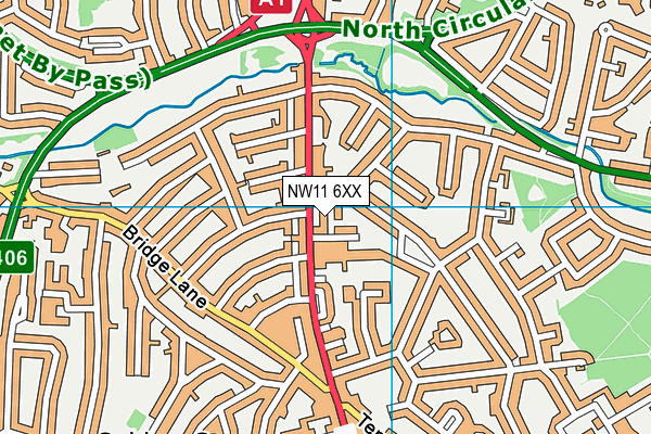 NW11 6XX map - OS VectorMap District (Ordnance Survey) NW11 6XX map - OS VectorMap District (Ordnance Survey)