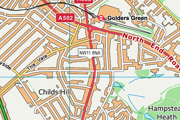 NW11 8NA map - OS VectorMap District (Ordnance Survey) NW11 8NA map - OS VectorMap District (Ordnance Survey)