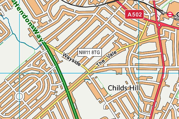 NW11 8TG map - OS VectorMap District (Ordnance Survey) NW11 8TG map - OS VectorMap District (Ordnance Survey)