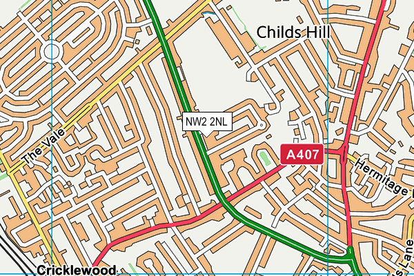 NW2 2NL map - OS VectorMap District (Ordnance Survey) NW2 2NL map - OS VectorMap District (Ordnance Survey)