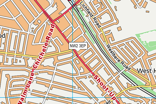 NW2 3EP map - OS VectorMap District (Ordnance Survey) NW2 3EP map - OS VectorMap District (Ordnance Survey)