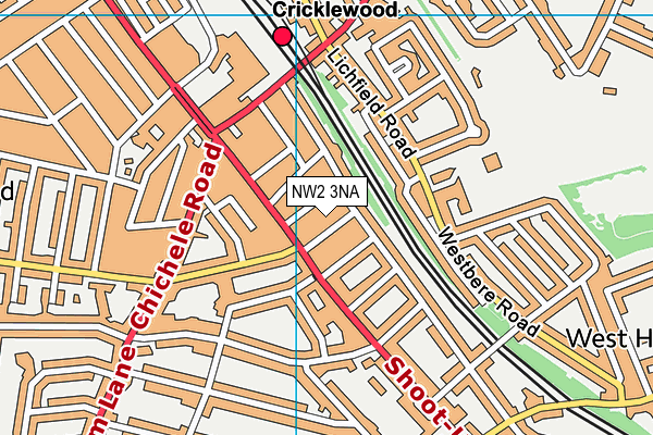 NW2 3NA map - OS VectorMap District (Ordnance Survey)