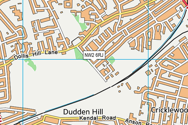 NW2 6RJ map - OS VectorMap District (Ordnance Survey) NW2 6RJ map - OS VectorMap District (Ordnance Survey)