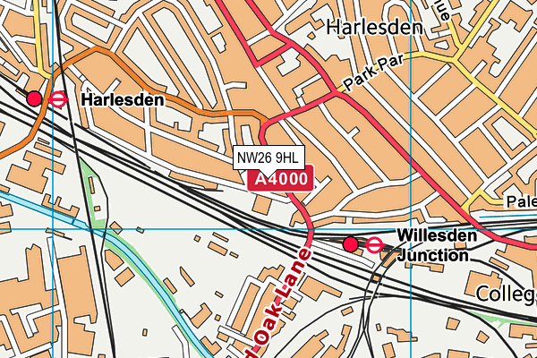 NW26 9HL map - OS VectorMap District (Ordnance Survey) NW26 9HL map - OS VectorMap District (Ordnance Survey)