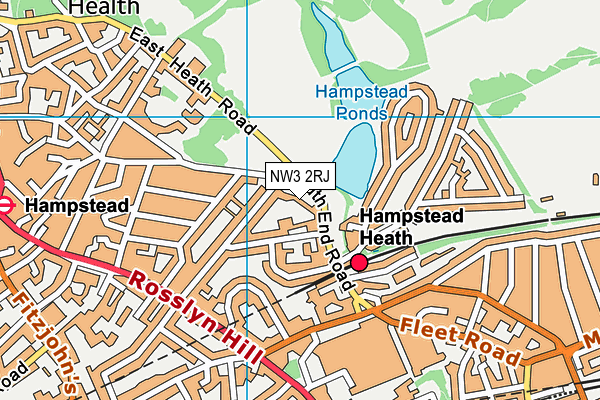 NW3 2RJ map - OS VectorMap District (Ordnance Survey) NW3 2RJ map - OS VectorMap District (Ordnance Survey)