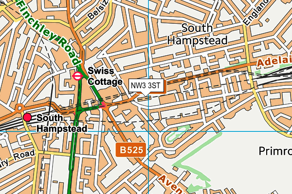 NW3 3ST map - OS VectorMap District (Ordnance Survey) NW3 3ST map - OS VectorMap District (Ordnance Survey)
