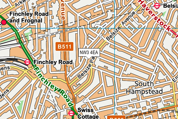 NW3 4EA map - OS VectorMap District (Ordnance Survey) NW3 4EA map - OS VectorMap District (Ordnance Survey)