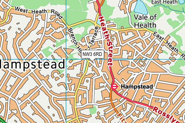 NW3 6RD map - OS VectorMap District (Ordnance Survey) NW3 6RD map - OS VectorMap District (Ordnance Survey)