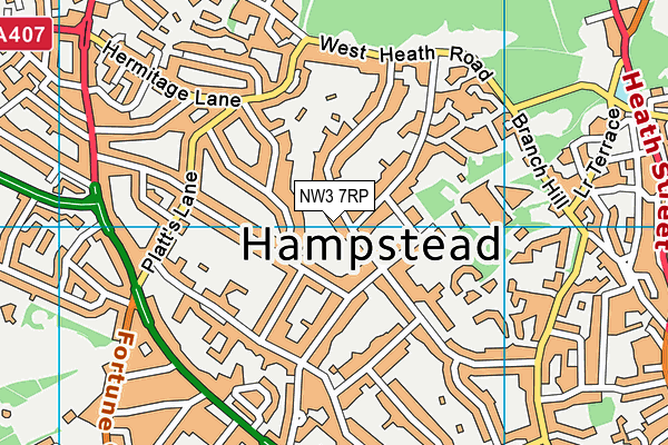 NW3 7RP map - OS VectorMap District (Ordnance Survey) NW3 7RP map - OS VectorMap District (Ordnance Survey)