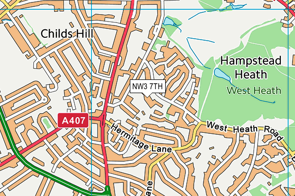 NW3 7TH map - OS VectorMap District (Ordnance Survey) NW3 7TH map - OS VectorMap District (Ordnance Survey)