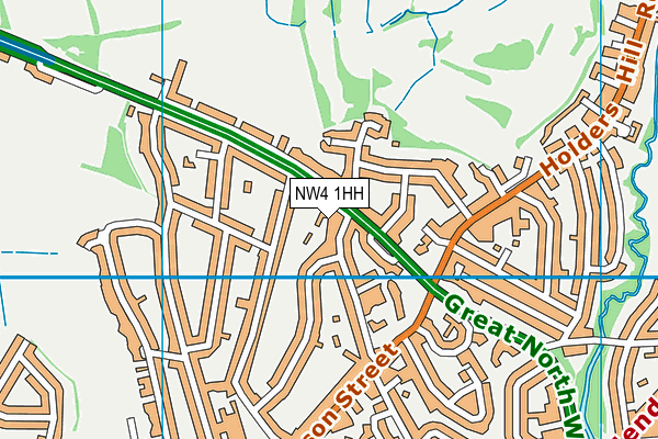 NW4 1HH map - OS VectorMap District (Ordnance Survey) NW4 1HH map - OS VectorMap District (Ordnance Survey)