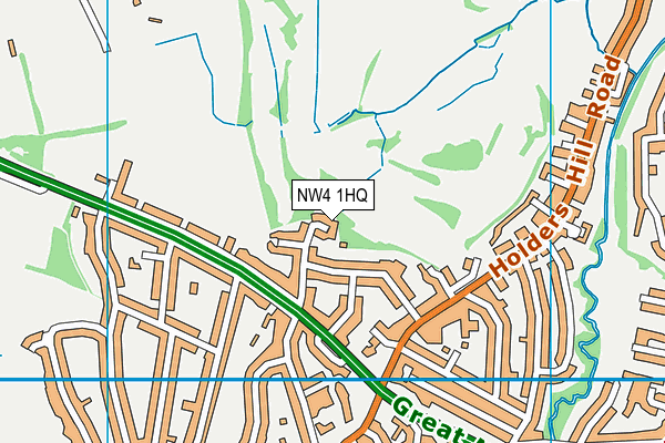 NW4 1HQ map - OS VectorMap District (Ordnance Survey) NW4 1HQ map - OS VectorMap District (Ordnance Survey)