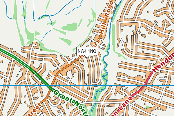 NW4 1NQ map - OS VectorMap District (Ordnance Survey) NW4 1NQ map - OS VectorMap District (Ordnance Survey)