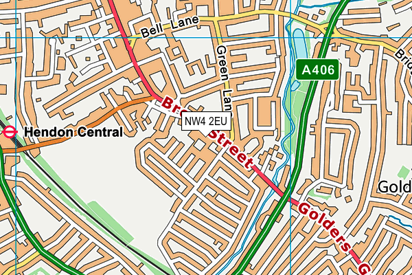 NW4 2EU map - OS VectorMap District (Ordnance Survey) NW4 2EU map - OS VectorMap District (Ordnance Survey)