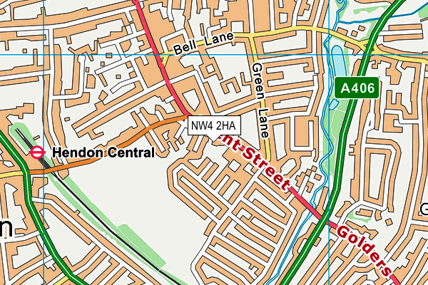 NW4 2HA map - OS VectorMap District (Ordnance Survey) NW4 2HA map - OS VectorMap District (Ordnance Survey)