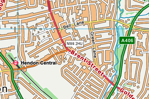 NW4 2HU map - OS VectorMap District (Ordnance Survey) NW4 2HU map - OS VectorMap District (Ordnance Survey)