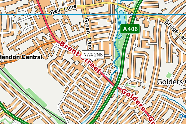 NW4 2NS map - OS VectorMap District (Ordnance Survey) NW4 2NS map - OS VectorMap District (Ordnance Survey)