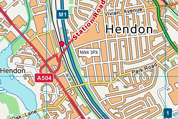 NW4 3PX map - OS VectorMap District (Ordnance Survey) NW4 3PX map - OS VectorMap District (Ordnance Survey)