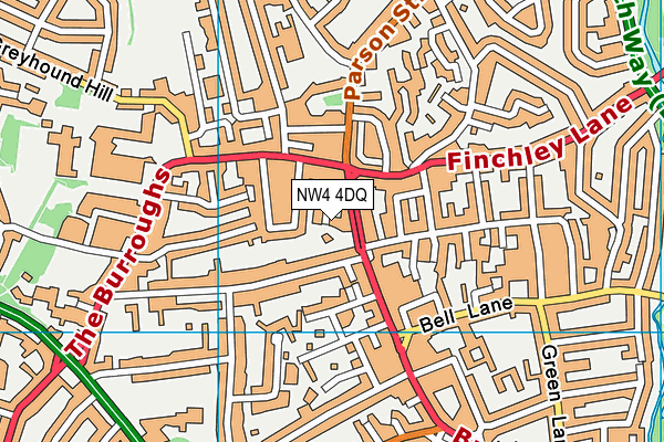 NW4 4DQ map - OS VectorMap District (Ordnance Survey) NW4 4DQ map - OS VectorMap District (Ordnance Survey)