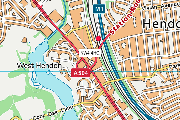 NW4 4HQ map - OS VectorMap District (Ordnance Survey) NW4 4HQ map - OS VectorMap District (Ordnance Survey)