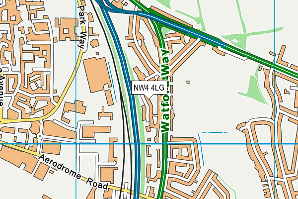 NW4 4LG map - OS VectorMap District (Ordnance Survey) NW4 4LG map - OS VectorMap District (Ordnance Survey)