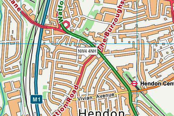 NW4 4NH map - OS VectorMap District (Ordnance Survey) NW4 4NH map - OS VectorMap District (Ordnance Survey)
