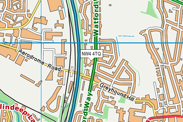 NW4 4TQ map - OS VectorMap District (Ordnance Survey) NW4 4TQ map - OS VectorMap District (Ordnance Survey)