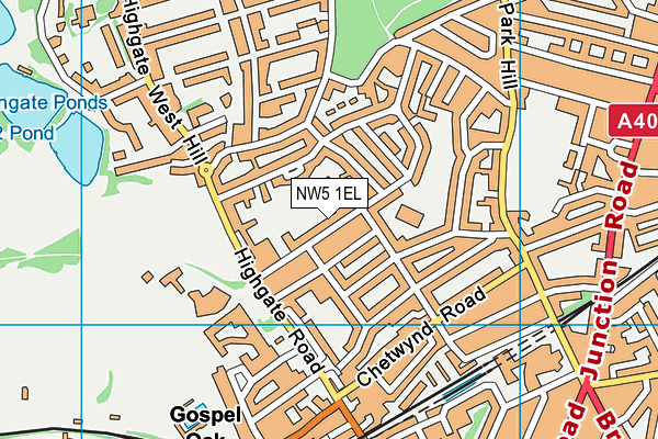 NW5 1EL map - OS VectorMap District (Ordnance Survey) NW5 1EL map - OS VectorMap District (Ordnance Survey)