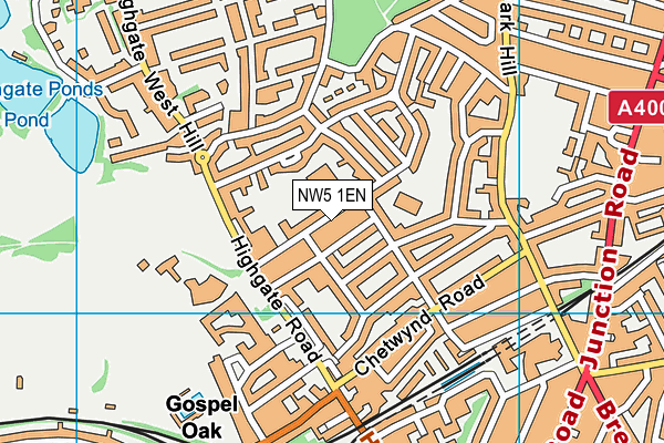 NW5 1EN map - OS VectorMap District (Ordnance Survey) NW5 1EN map - OS VectorMap District (Ordnance Survey)