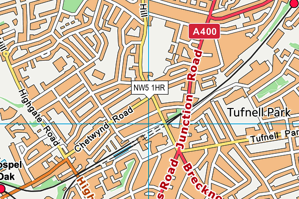 NW5 1HR map - OS VectorMap District (Ordnance Survey) NW5 1HR map - OS VectorMap District (Ordnance Survey)
