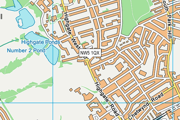 NW5 1QX map - OS VectorMap District (Ordnance Survey) NW5 1QX map - OS VectorMap District (Ordnance Survey)