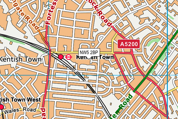 NW5 2BP map - OS VectorMap District (Ordnance Survey) NW5 2BP map - OS VectorMap District (Ordnance Survey)