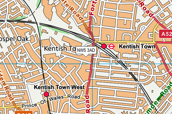 NW5 3AD map - OS VectorMap District (Ordnance Survey) NW5 3AD map - OS VectorMap District (Ordnance Survey)