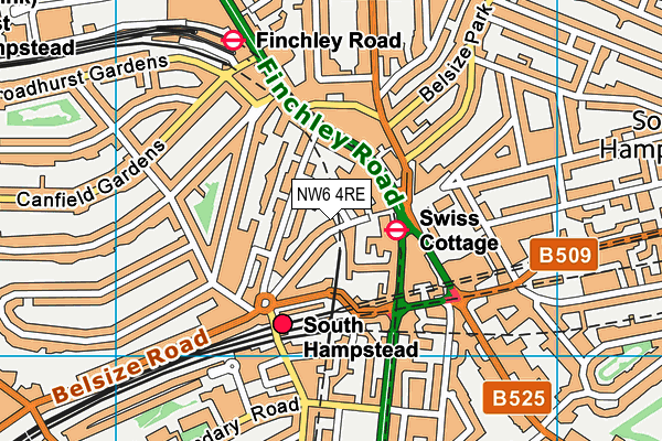 NW6 4RE map - OS VectorMap District (Ordnance Survey) NW6 4RE map - OS VectorMap District (Ordnance Survey)