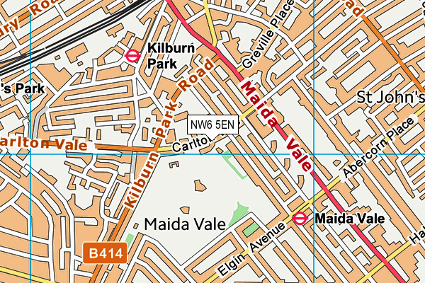 NW6 5EN map - OS VectorMap District (Ordnance Survey) NW6 5EN map - OS VectorMap District (Ordnance Survey)