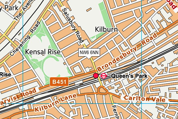 NW6 6NN map - OS VectorMap District (Ordnance Survey) NW6 6NN map - OS VectorMap District (Ordnance Survey)