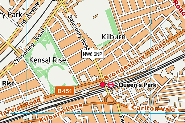 NW6 6NP map - OS VectorMap District (Ordnance Survey) NW6 6NP map - OS VectorMap District (Ordnance Survey)