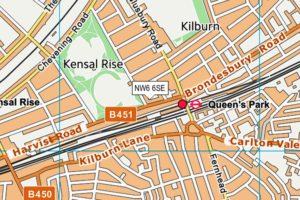 NW6 6SE map - OS VectorMap District (Ordnance Survey) NW6 6SE map - OS VectorMap District (Ordnance Survey)