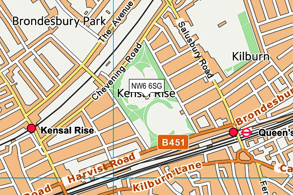 NW6 6SG map - OS VectorMap District (Ordnance Survey) NW6 6SG map - OS VectorMap District (Ordnance Survey)